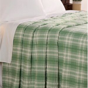 Seersucker Twin Plaid Bedspread
